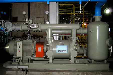 肯富來液環真空泵在北歐煉油項目油氣回收應用現場