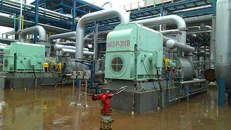 肯富來液環泵機組在海南煉化常減壓項目使用現場