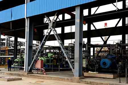 肯富來火炬氣回收機組在延長石油集團使用現場