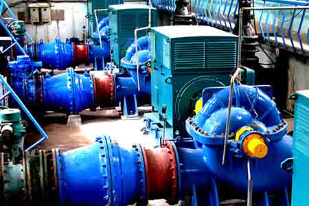 KPS系列單級雙吸離心泵在景德鎮自來水使用現場